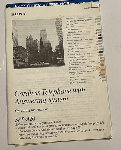 Manuale per telefono cordless