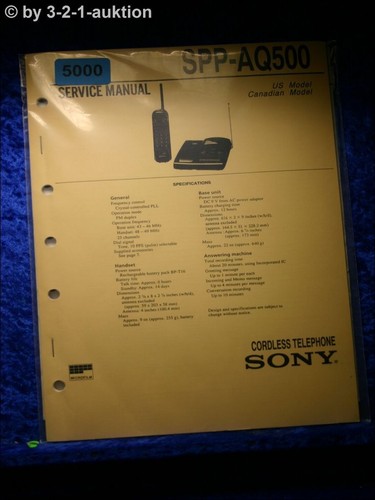 Sony manuale servizio - servizio, spp